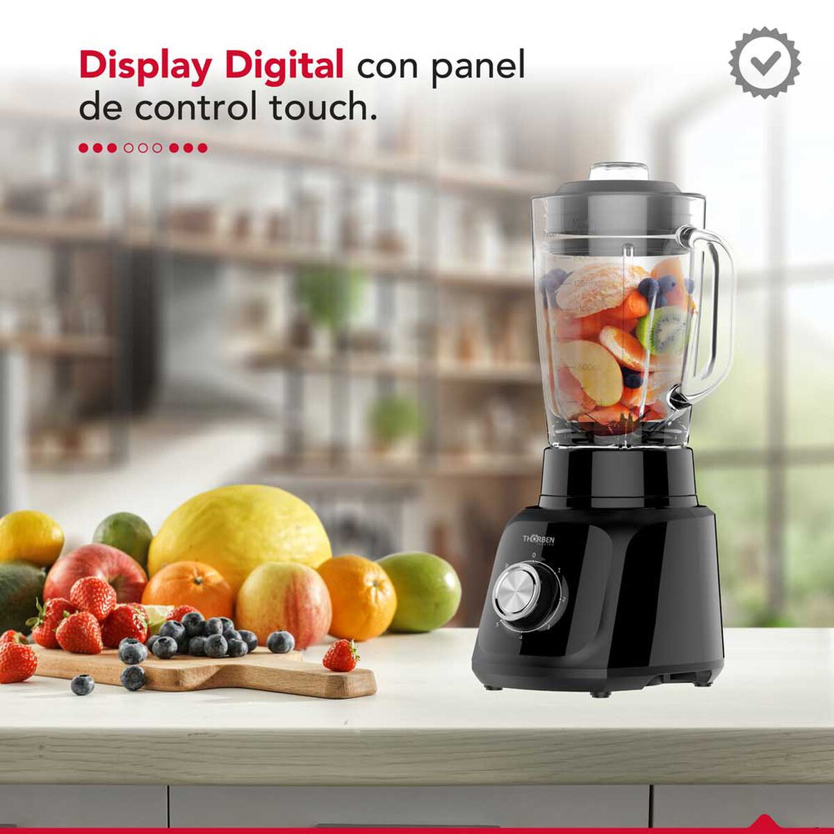 Licuadora Thorben Thor Matt Black Blender 600W