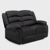 Sofá Daniels 8041LFFBK 2 Cuerpos Negro