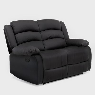 Sofá Daniels 8041LFFBK 2 Cuerpos Negro