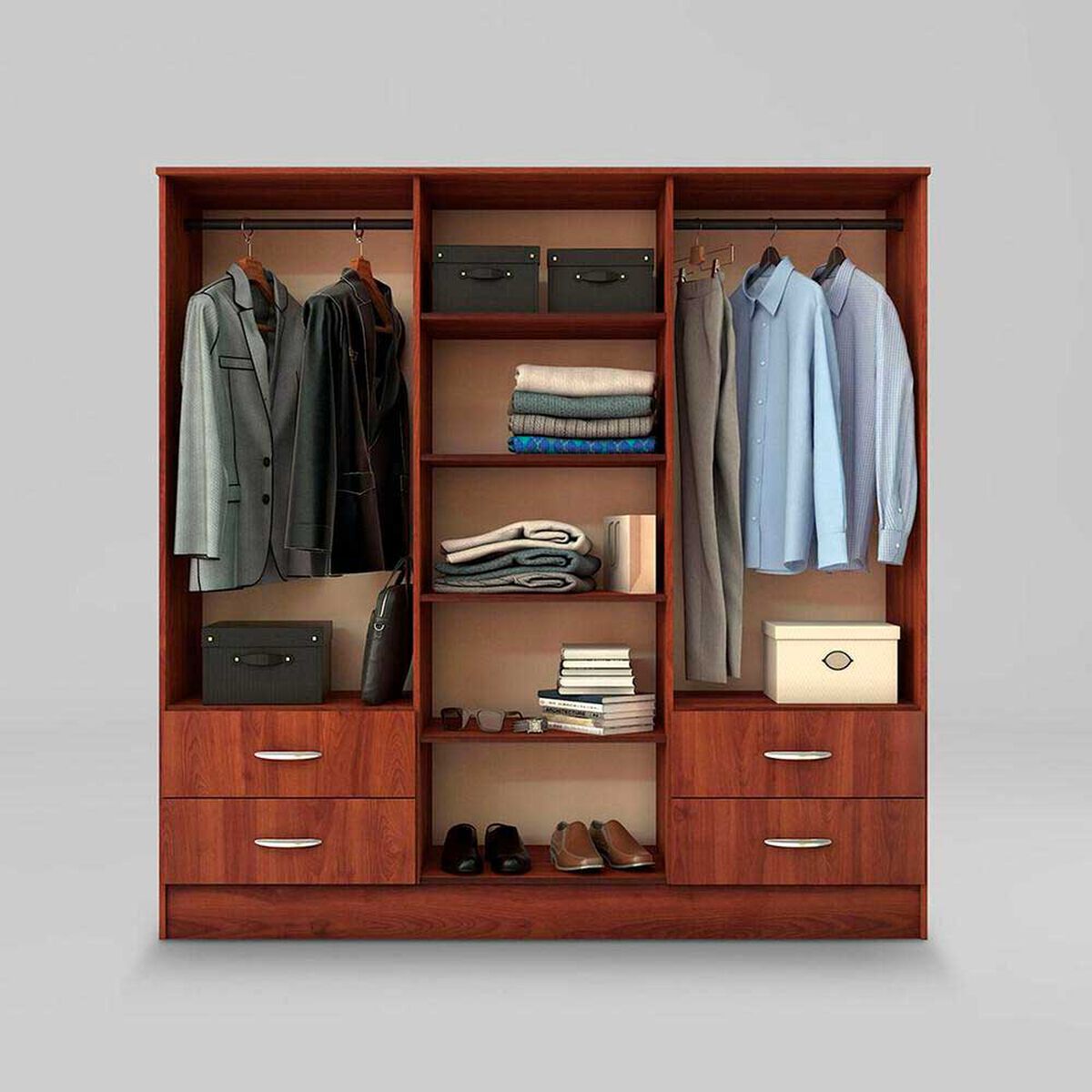 Cl&oacute;set Maipo 6 Puertas 4 Cajones