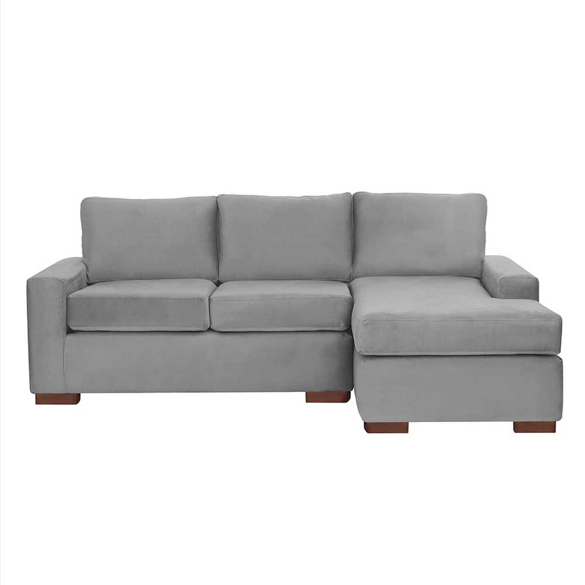 Sofá Seccional Derecho Latam Home Livorno 3 Cuerpos Gris