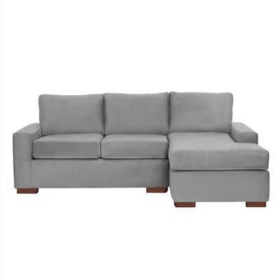 Sofá Seccional Derecho Latam Home Livorno 3 Cuerpos Gris