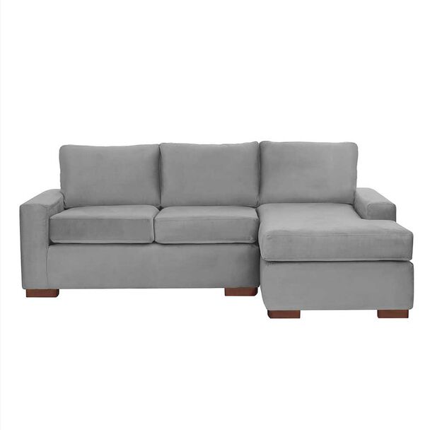 Sofá Seccional Derecho Latam Home Livorno 3 Cuerpos Gris