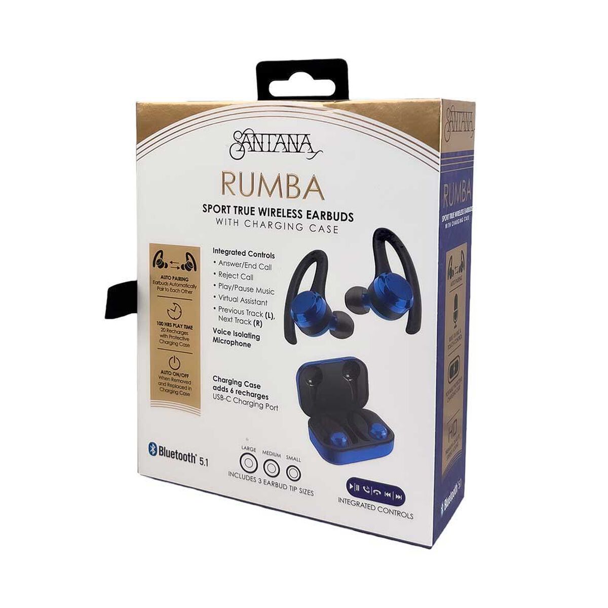Audífonos Bluetooth In Ear Swiss Nature Labs Santana Rumba