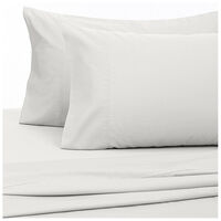 Juego de Sábanas Arthome 144 Hilos King Blanco