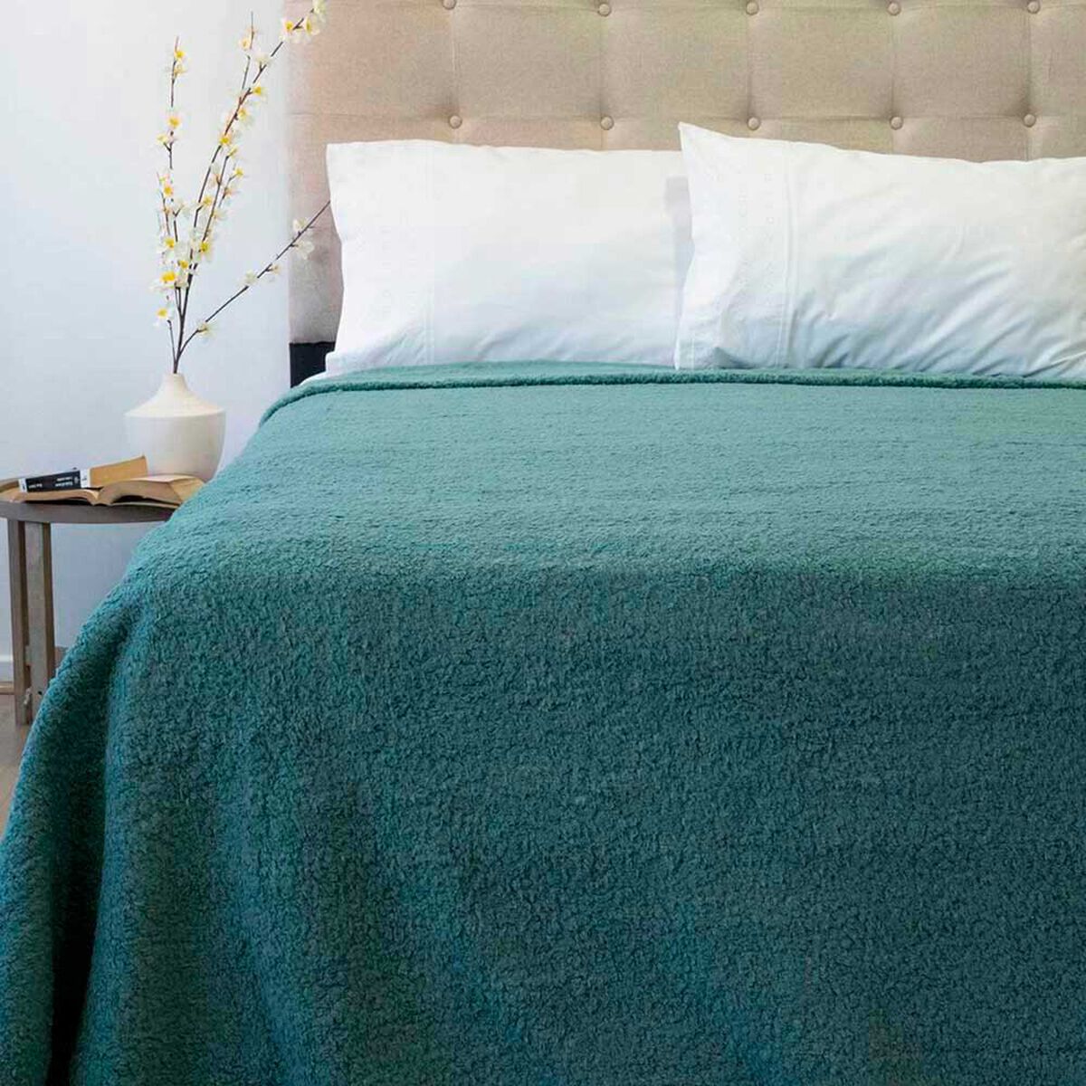 Frazada Poli&eacute;ster Doral King Deluxe Verde