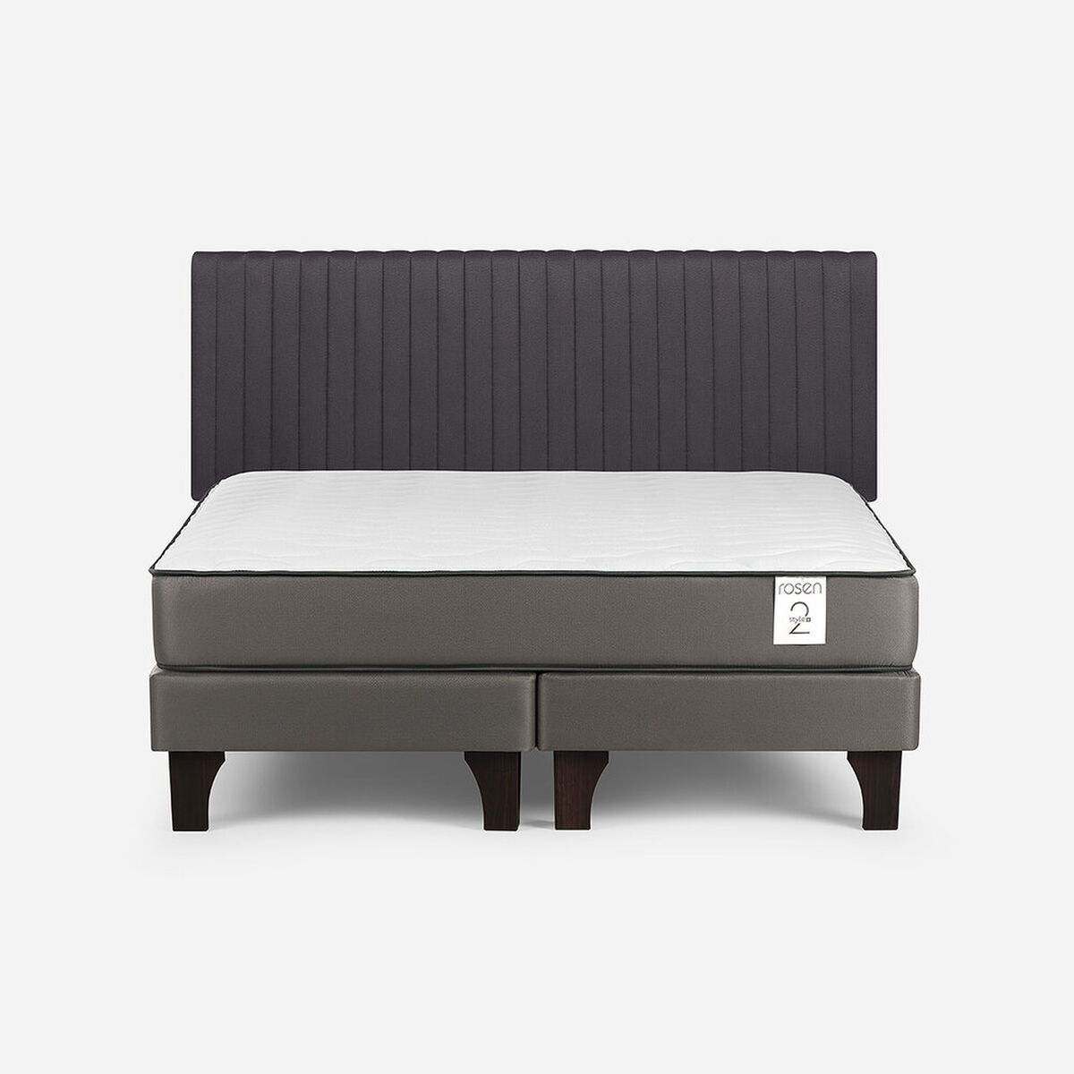 Cama Europea Rosen King New Style 2 Plus + Respaldo Lucio