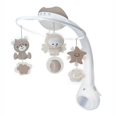 Movil Bebe Proyector Musical 3 en 1 Beige Infantino
