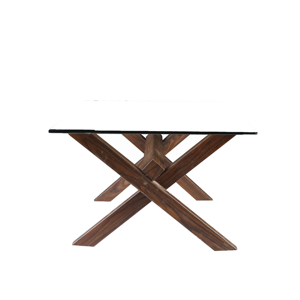 Mesa de Centro Spazzio Cross Nogal