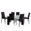 Juego de Comedor Universal Market Kansas Negro Negro 6 Sillas