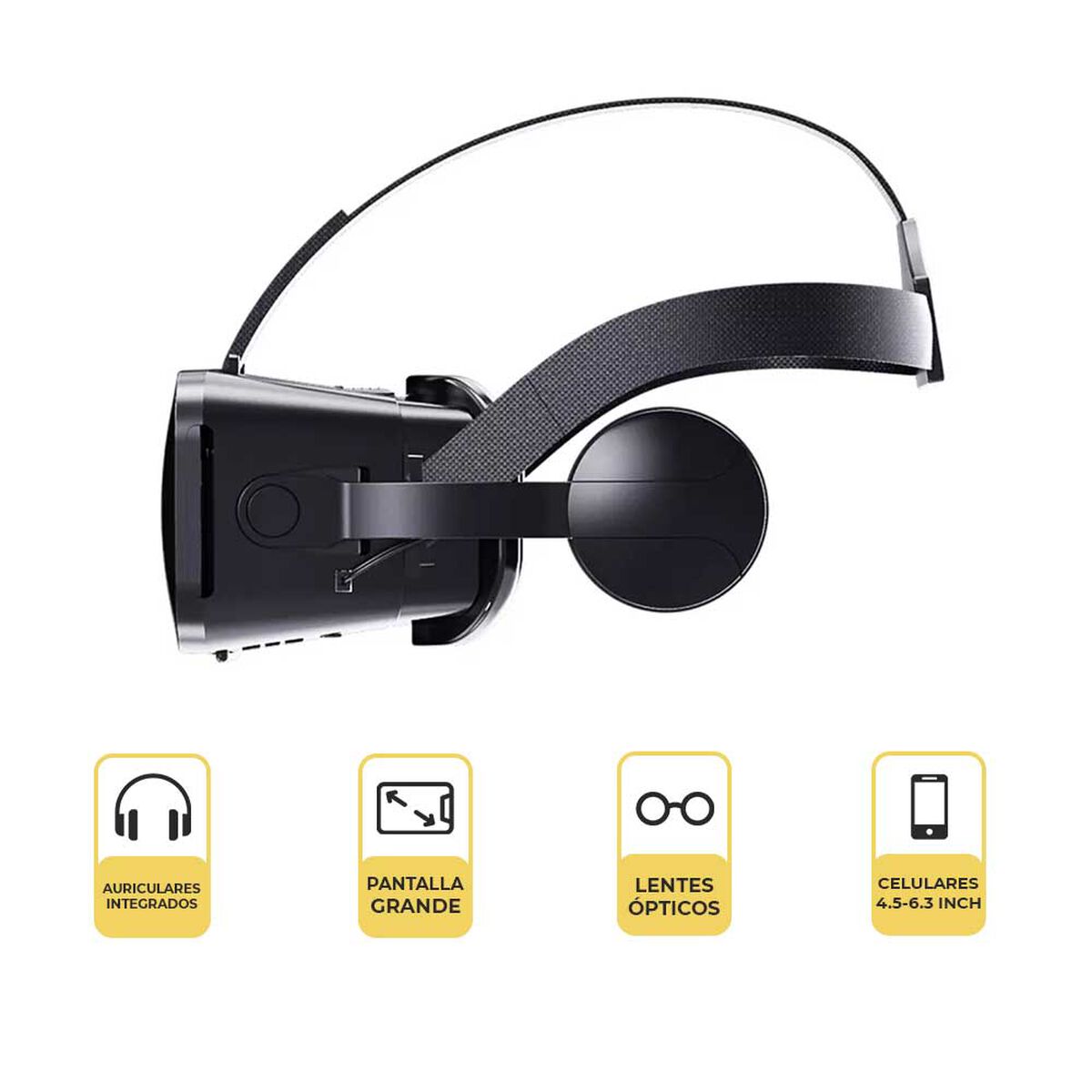Kit Lentes de Realidad Virtual Levo Vr Box Ultra + Audífonos