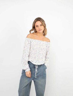 Imagen 1 del producto Blusa Campesina Mujer Icono Color-1