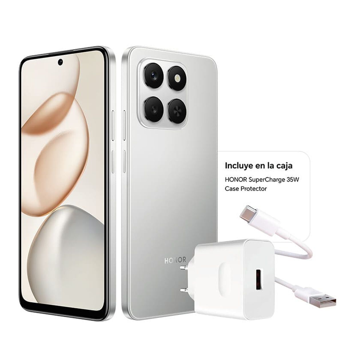 Celular Honor 400 Smart 256 GB Silver