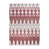 Alfombra Dib Kaleb 50 x 90 cm Rojo