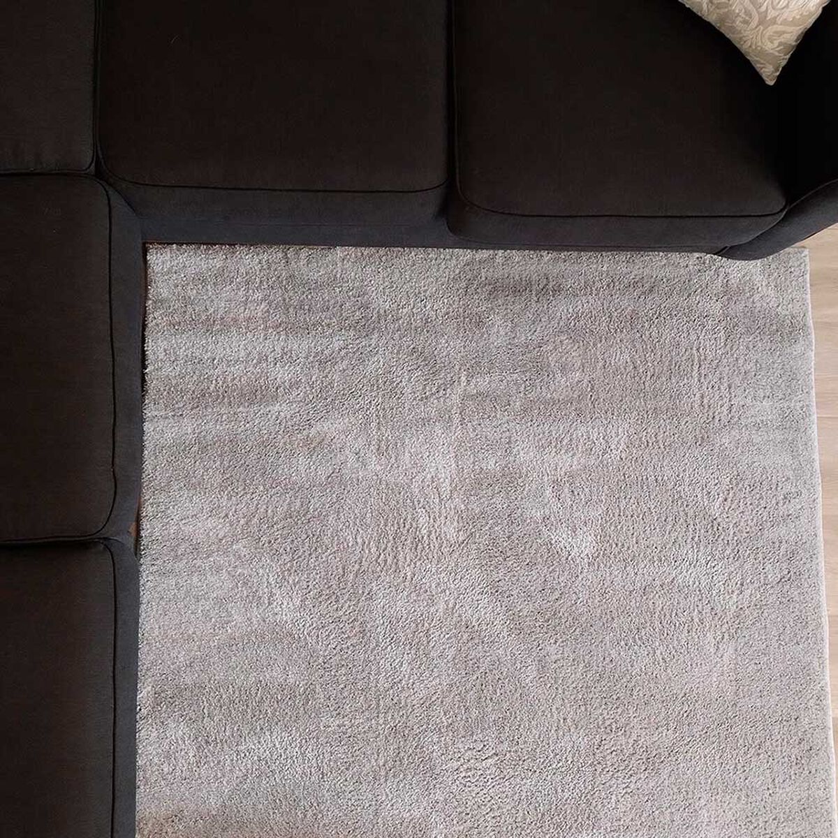 Alfombra Idetex Shaggy Dubai 150 x 200 cm Gris