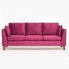 Sof&aacute; Barra Design Estocolmo 3 Cuerpos Morado