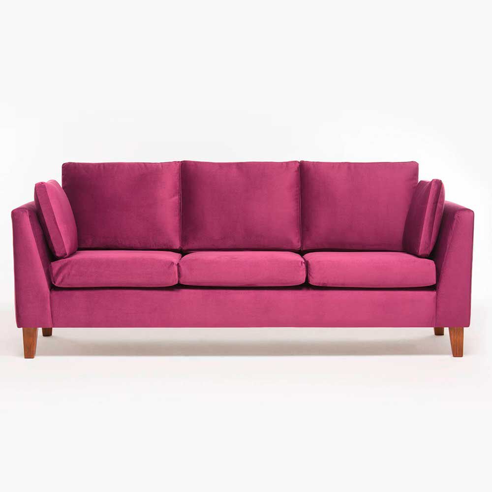 Sofá Barra Design Estocolmo 3 Cuerpos Morado