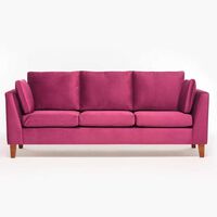 Sofá Barra Design Estocolmo 3 Cuerpos Morado