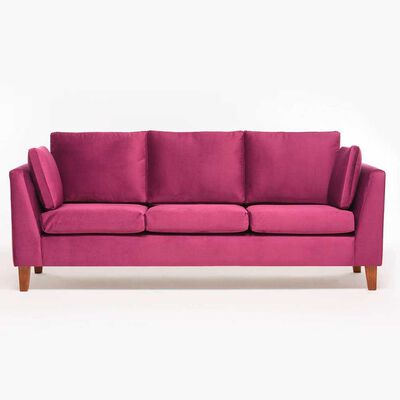 Sofá Barra Design Estocolmo 3 Cuerpos Morado