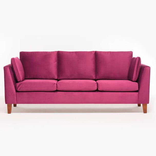 Sofá Barra Design Estocolmo 3 Cuerpos Morado