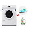 Combo Secadora de Ropa Midea MD100A90W 9 kg. + Plancha a Vapor Hyundai HY2472P + Detergente Albalux Eco Matic 3 lts.