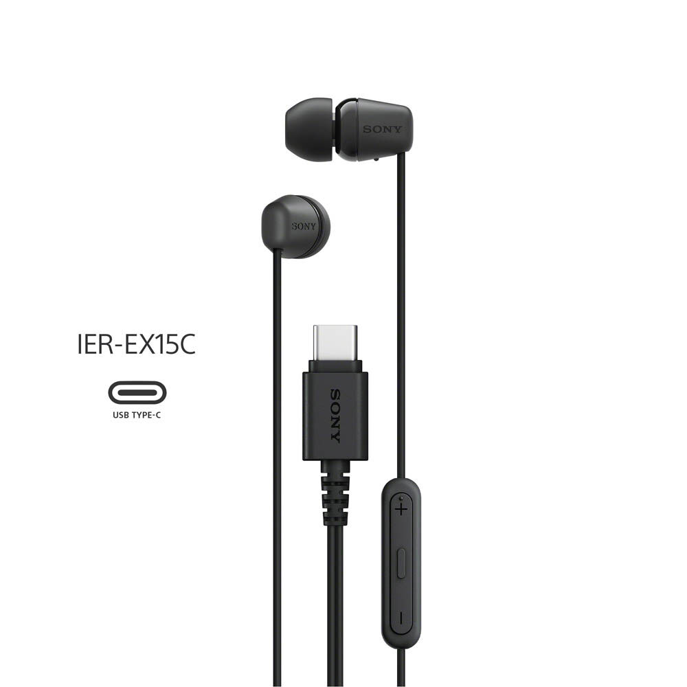 Audífonos In Ear SONY IER-EX15C/BZUC Negro
