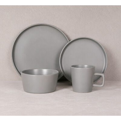 Juego de Vajilla Seki Stoneware 16 Piezas Urban-Gray