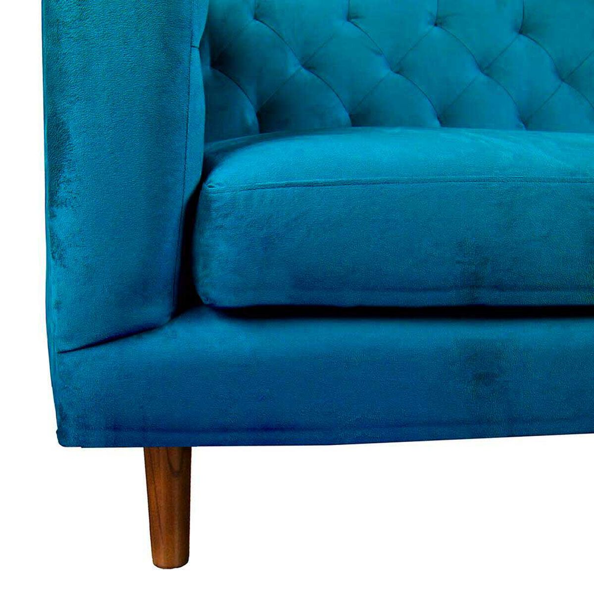 Sof&aacute; Tela Velvet Latam Home Brescia 2 Cuerpos