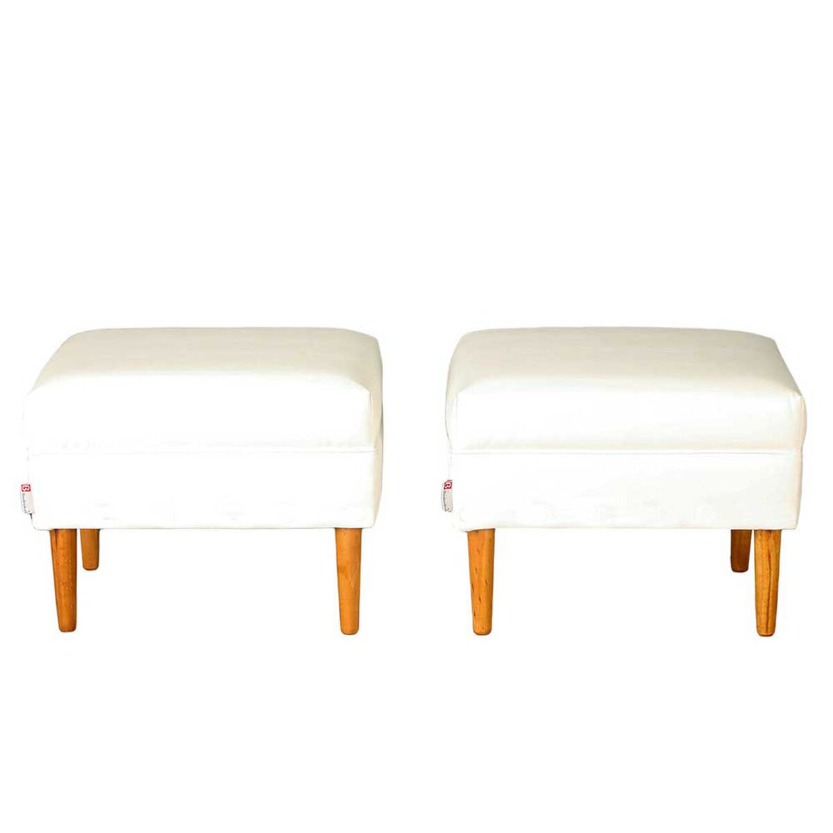 Set Pouf 2 Bodevir Provenza Felpa 04 Crudo&nbsp;