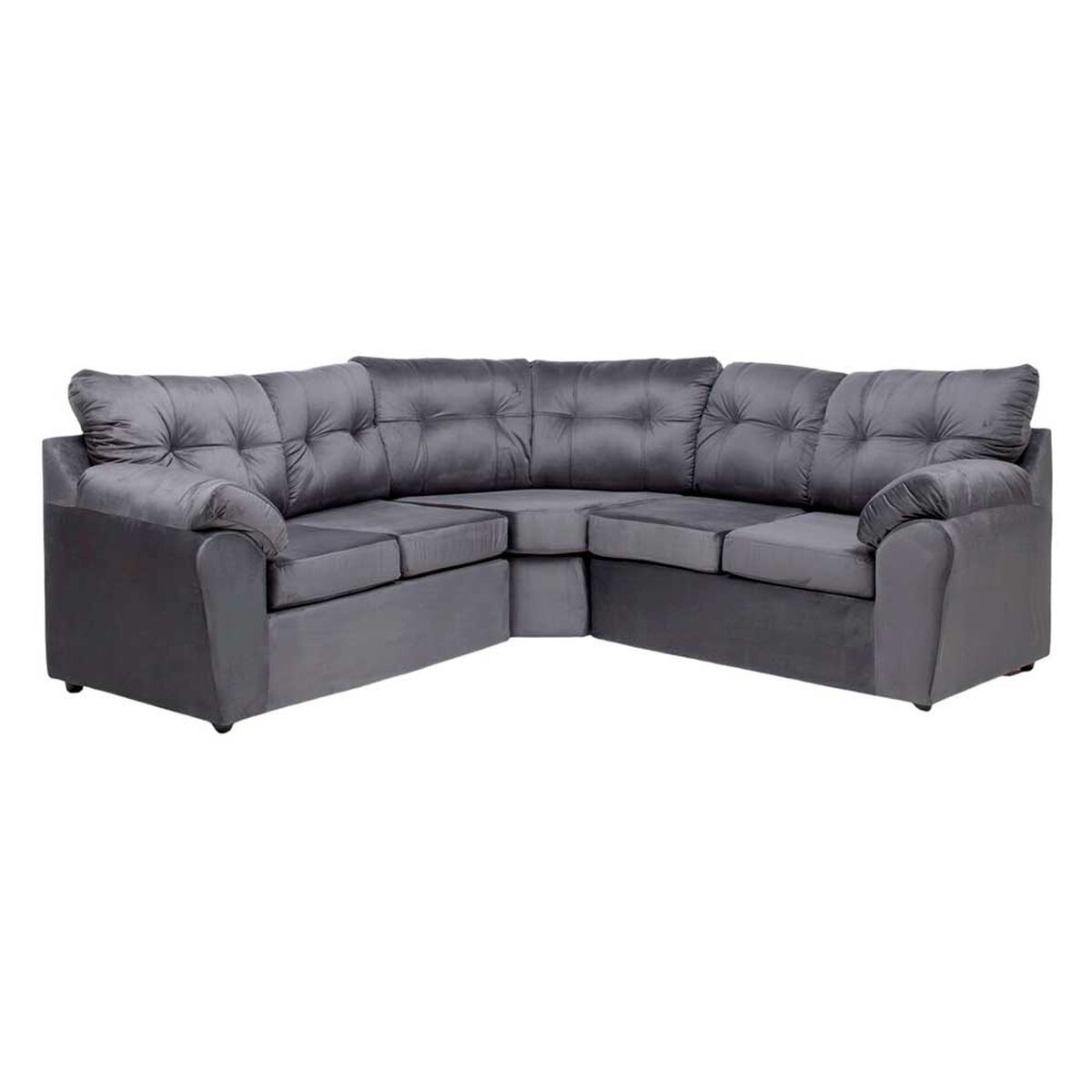 Rack Almore Belen Freijoy Off Whie y Gris Hasta 65" + Seccional