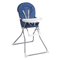 Silla de Comer Bebe Vectra Plegable Azul Bebesit