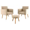 Poltrona Decocasa Dallas E486 3 Cuerpos Beige