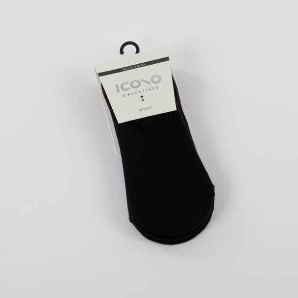 Pack 3 Calcetines Invisible Icono