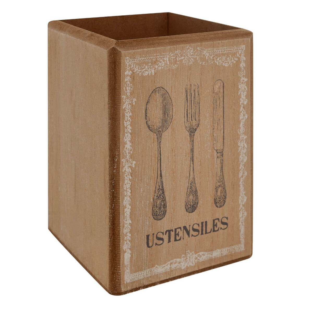 Caja de Madera Porta Cubiertos