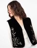 Chaqueta Terciopelo Plush Sin Mangas Mujer Alma