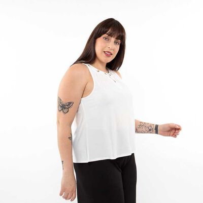 Blusa Sin Mangas Mujer Extralindas