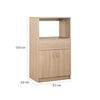 Mueble de Cocina Auxiliar Stanford 2 Puertas 1 Repisa 1 Cajón Nogal