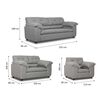 Juego de Living Innovamuebles Liverpool Córdoba Sofá 3 Cuerpos + Sofá 2 Cuerpos + Butaca 1 Cuerpo 1 Cuerpo Gris Claro 
