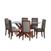 Juego de Comedor Latam Home Merida 6 Sillas Gris