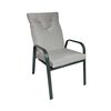 Juego de Comedor para Terraza Casanova Murano 6 Sillas Gris