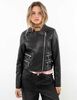 Chaqueta Crop Ecocuero Mujer Icono