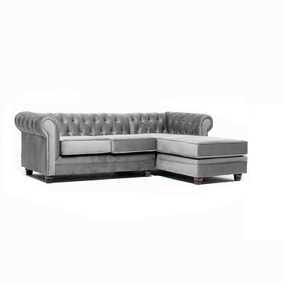 Imagen 1 del producto Sofá Seccional Barra Design Chesterfield Derecho 3 Cuerpos Gris