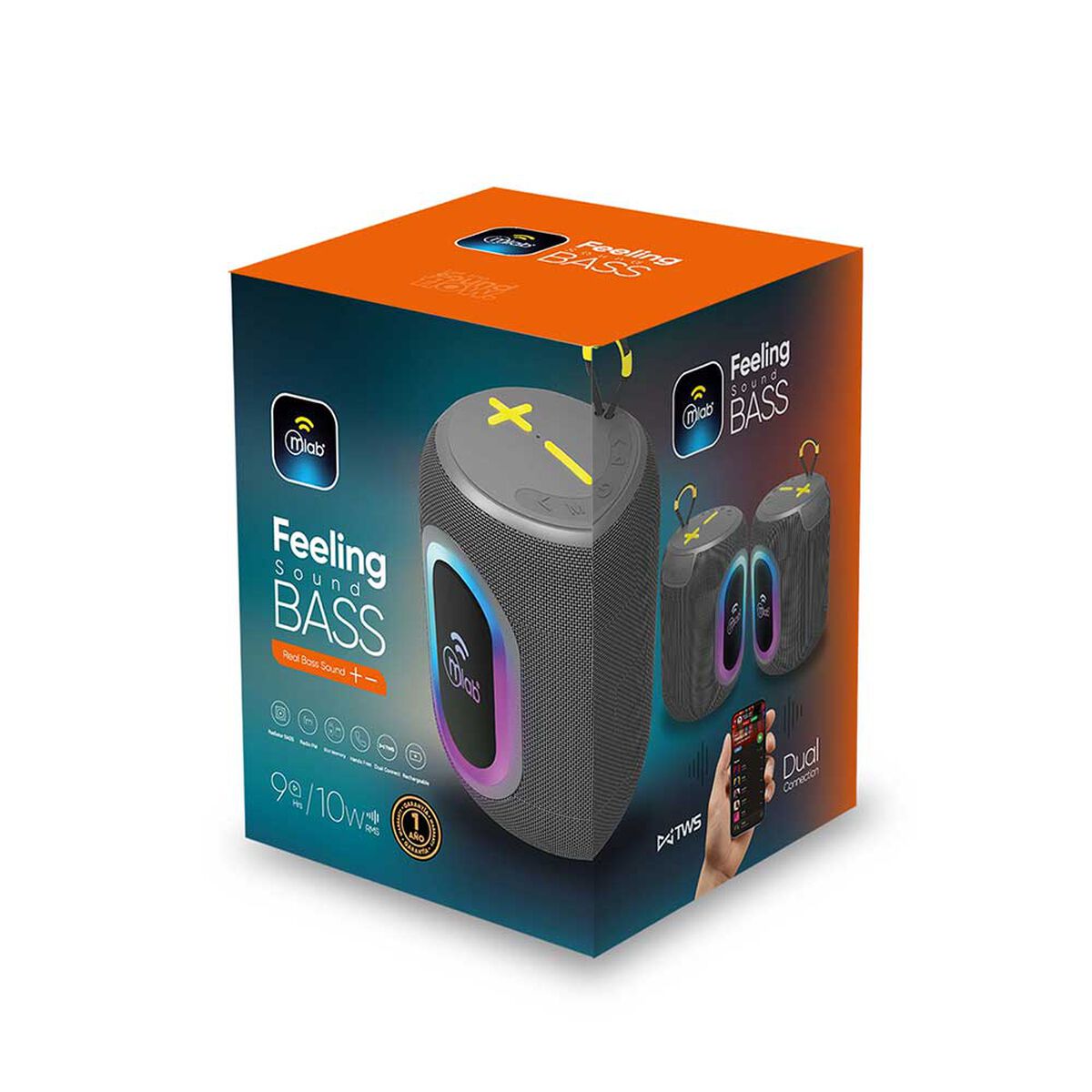 Parlante Bluetooth MLAB 9690 Gris