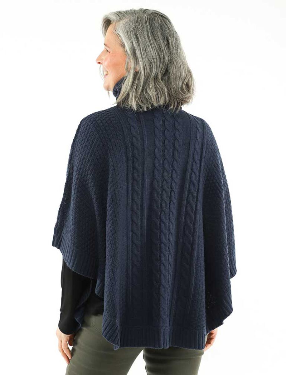 Sweater Poncho Mujer Portman Club