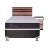 Box Spring CIC 1,5 Plazas Ortopedic + Respaldo + Velador