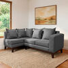 Seccional Izquierdo Living Factory Berlin 4 Cuerpos Gris