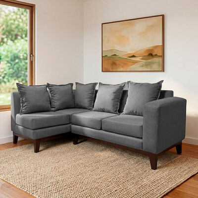 Seccional Izquierdo Living Factory Berlin 4 Cuerpos Gris