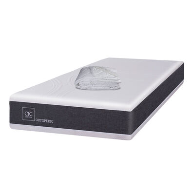 Imagen 1 del producto Colchón CIC 1 Plaza Ortopedic + Cubrecolchón