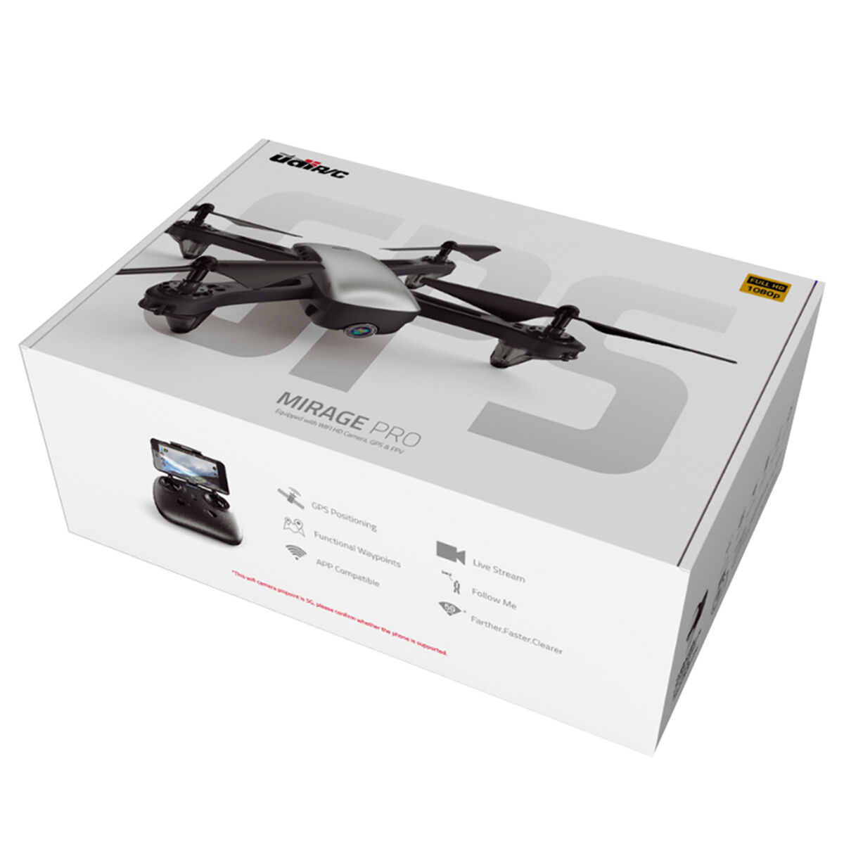 Dron Follow Me Udirc 1080p Wi-fi