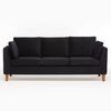 Sof&aacute; Barra Design Estocolmo 3 Cuerpos Negro